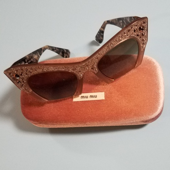 Miu Miu Rasoir Rock Cat Eye Sunglasses - Picture 3 of 8